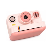 Pembe Anında Baskılı Çocuk Dijital Kamera Termal Yazıcılı Fotoğraf Makinesi Hd Video 16x Zoom Şarjlı Mavi
