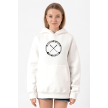 The Walking Dead Property Of Negan Beyaz Kadın 3ip Kapşonlu Sweatshirt 001