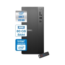 Dell Tower Essential QVT1260 BTO-014007F26-126000700F26 i7-14700 80 GB 256 GB SSD Free Dos Masaüstü Bilgisayar + USB Bellek