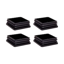 80X80 Mm Plastik Kare Içe Geçme Profil Tapası Kutu 4 Adet