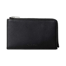 Calvin Klein Foıl Logo L-zıp Card, 332 Siyah Kadın Cüzdan