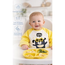 Babyjem Poli Muşamba Kollu Mama Önlüğü Sarı Outlet