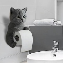 Lb Kedi Tasarımlı Tuvalet Kağıtlığı Çok Renkli
