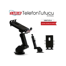 Carub Oto Telefon Tutucu Cama Vantuslu Uzayan Kollu