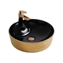 Paluci Tesla Black Rose Gold Lavabo Sırlı