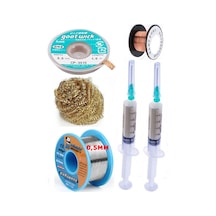 Mechanic/ Lehim 40g 0,5mm Havya Ucu Temizleme Teli Lehim Toplama Cp-3515 Emme Teli 3,5mm Lehimleme Set01