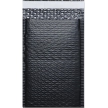 Balonlu Siyah Kargo Poşeti 15x25+5 Cm - 25 Adet