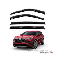 Toyota Uyumlu Highlander Kromlu Cam Rüzgarlığı Niken 2021 Sonrası