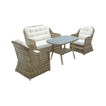Radiance Rehome Rattan Bahçe Oturma Grubu 2+1+1+ Sehpa Açık Kahverengi Radiance Rehome Rattan Bahçe Oturma Grubu 2+1+1+ Sehpa Açık Kahverengi