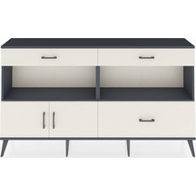 Arges Konsol 2 Raflı 3 Çekmeceli 2 Kapaklı 176x30x99 Antrasit-aytaşı Aytası/aytası - Antrasıt
