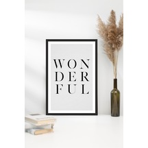Motto Yazılı Çerçeve Görünümlü Mdf Tablo Çok Renkli - 713607823 Çok Renkli
