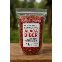 Doğranmış Kurutulmuş Alaca Biber 1kg Toz Biber Yapmak İçin Or