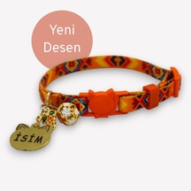 Caramelos Güvenlik Kilitli Kedi Tasması, Isimli Kedi Tasması Trkl