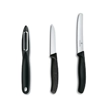Victorinox Siyah Soyacak ve Bıçak Set Siyah