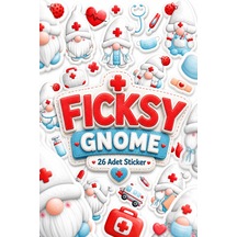 Sevimli Hemşire Cücesi Sticker Seti - 26 Adet Etiket Çıkartma Diğer