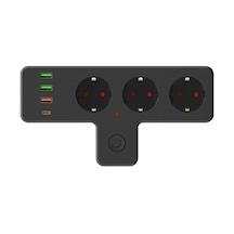 3'lü Duvar Priz, Termal Akım Korumalı Ve Usb Girişli Tasarım 0 3'lü Duvar Priz, Termal Akım Korumalı Ve Usb Girişli Tasarım 0