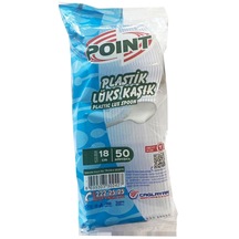 Point Plastik Lüx Şeffaf Kaşık - 18 Cm. - 3.2 Gr. - 3000 Adet - Koli