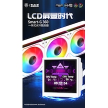 Bubalus Smart Display 360 White Intel-amd Uyumlu Işlemci Sıvı Soğutucu