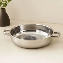 Hubrendy Tedarik 24 Cm Kulplu Basık Metal Süzgeç Diğer