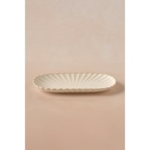 Karaca Daisy Kayık Tabak 31 Cm Krem