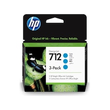 Hp 712 Cyan Mavi 29ml 3lü Paket Plotter Kartuşu 3ed77a Kdo