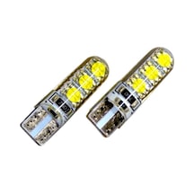 Ampul 12V T10 6Smd Canbus Silikon Beyaz