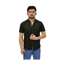 Erkek Spor Silim Fit Kısa Kol Gömlek Bgl-st04480 Haki Erkek Spor Silim Fit Kısa Kol Gömlek Bgl-st04480 Haki