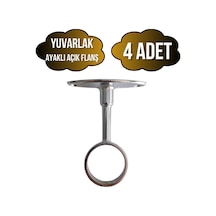 Yuvarlak Ayaklı Açık Askı Borusu Flanşı Mobilya Yuvarlak Boru Flanşı Metal Boru Çapı:25mm 4 Adet Krom Yuvarlak Ayaklı Açık Askı Borusu Flanşı Mobilya Yuvarlak Boru Flanşı Metal Boru Çapı:25mm 4 Adet Krom