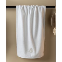 Marene %100 Pamuk Nakışlı Yüz Havlusu - Beyaz/bej - 50x76 Cm 8684427301500 Çok Renkli