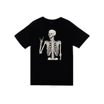 Iskelet Rib Cage Kurukafa Baskılı T-Shirt (549234193)