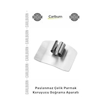 Özel Üretim Profesyonel Mutfak Kesim Sağlam Paslanmaz Çelik Parmak Koruyucu Doğrama Güvenlik Aparatı