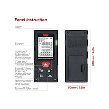 Butuglobal Tası Ta511a 50m Lazer El Mesafe Ölçüm Odası Kızılötesi Ölçüm Cihazı