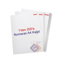 1 Den 200 E Numaralı A4 Fotokopi Kağıdı