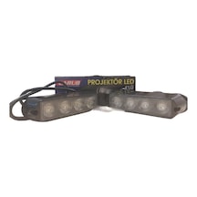 Ahmet Otomotiv Tp Off Road Projektor 11 Cm Kırmızı 4 Led Çakarlı 9-30v 2 Li