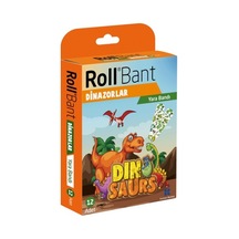 Kurtsan Rollbant Dinazorlar Yara Bandı 12 Adet