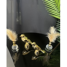 Sierra Dekoratif Gold Kuş Ve Tüylük