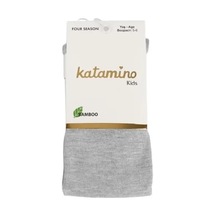 Melonika Kız Bambu Külotlu Çorap Gri Çok Renkli