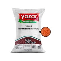 Yazar Yerli Kırmızı Futbol Mercimek 25 KG