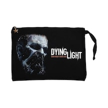 Dying Light Zombi Head Siyah Clutch Astarlı Cüzdan / El Çantası Siyah