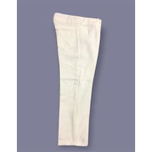 Nacar Store Çocuk 29ekim 10kasım 23nisan Gösteri Özel Gün Içten Lastik Ayarlamalı Keten Pantolon Beyaz