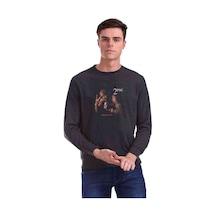 Tupac Best Phone Baskılı Füme Antrasit Erkek Örme Sweatshirt Tupac Best Phone Baskılı Füme Antrasit Erkek Örme Sweatshirt