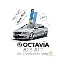 Skoda Octavia Ön ve Arka Silecek Seti (2013-2017) RBW