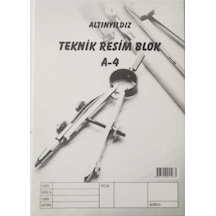 Altınyıldız Teknik Resim Defteri Teknik Resim Blok A4 Dikey