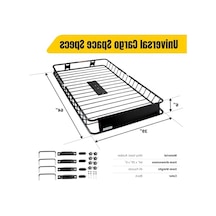 64" X 39" X 6" Ağır Hizmet Tipi Evrensel Çelik Tavan Rafı