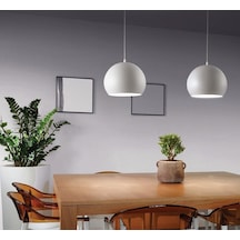Riolight Retro,Rustik,Modern Beyaz Oda,Cafe Için Tekli Metal Sark