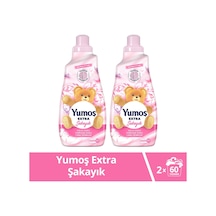 Yumoş Extra Konsantre Çamaşır Yumuşatıcısı Şakayık 2 x 1440 ML