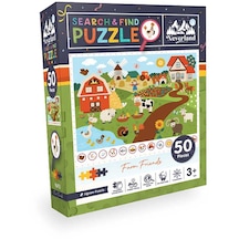 Neverland Ara Ve Bul Farm Frıends Çiftlik Arkadaşları 50 Parça Puzzle Nl415
