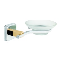 Buççin Online Mağaza Ivory Banyo Ayna Önü Altın Gold Pirinç Cam Sabunluk A10302 Pirinç Bej Çok Renkli