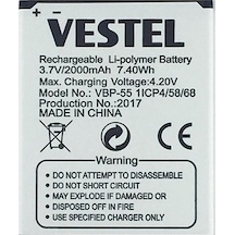 Senalstore Vestel Venüs 5.5 Uyumlu Pil Batarya 5.5x 5.5v Vbp-55 İthal