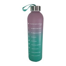 Renkli 750 Ml Motivasyon Cam Su Matarası Hk2707 001